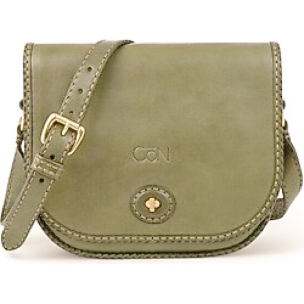 Gon Tol Olive Green Leather Crossbody Bag